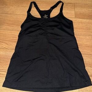 Ruby Ribbon Black Tank Top